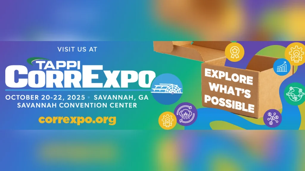 TAPPI CorrExpo, October 20-22, 2025, Savannah Convention Center, Savannah, GA