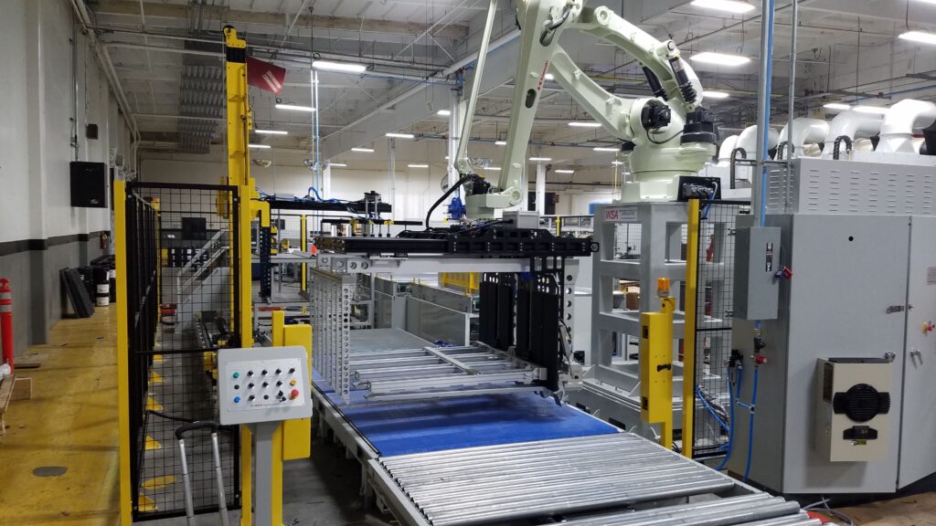 Robotic palletizer and load former equipment — detail view 3